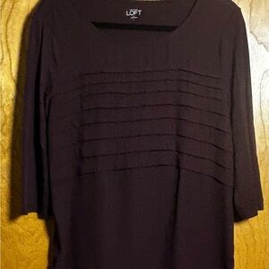LOFT Women's Burgundy Top